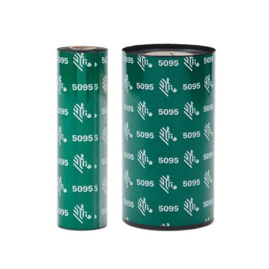 Cartucho de cinta Zebra Ribbon Resina 110mmX450mts Para Impresora Industrial Formul 5095 1 Rollo 05095BK11045