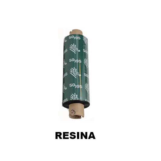 Cartucho de cinta Zebra Ribbon Resina 64mmX74mts Para Impresora Escritorio Form 5095 Precio por rollo 05095GS06407