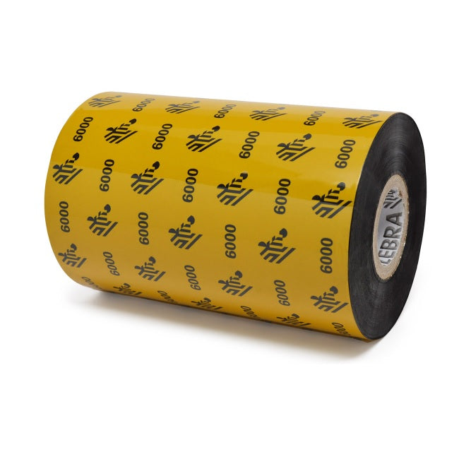 Cartucho de Cinta Zebra Ribbon Cera 110x450 p/Imp. Industrial Form. 6000 Precio por pieza