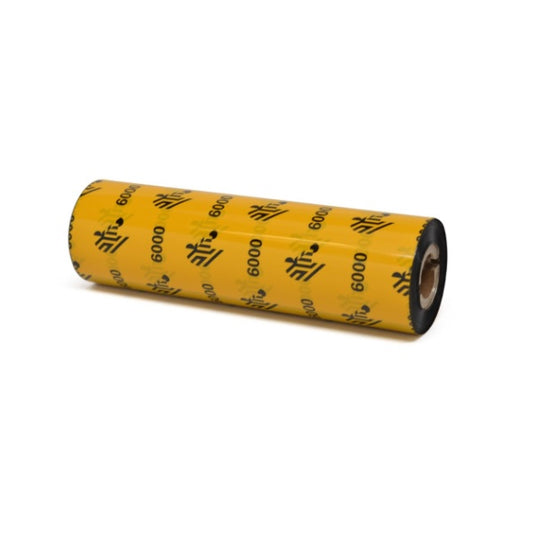 Cartucho de Cinta Zebra Ribbon Cera 110mmX70mts Para Impresora Escritorio Form.6000 precio por pieza 06000GS11007