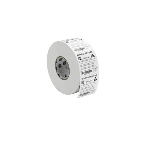 Etiqueta Zebra poliester 4x2 pulgadas TT Z-Ultimate 4000T Blanco Recubrimiento de Alto Rendimiento Adhesivo Permanente1in precio x 1 rollo