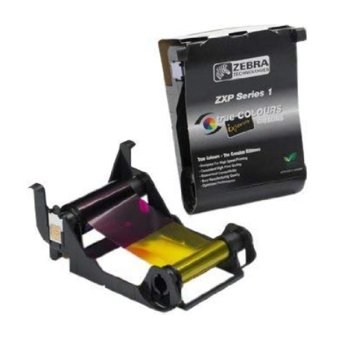 Cartucho de cinta Zebra Ribbon Color Load-N-Go para imagenes de ZXP Serie 1 YMCKO 100 Impresiones