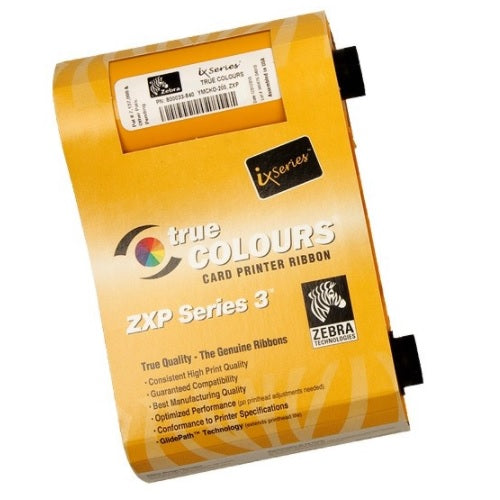 Cartucho de cinta Zebra Ribbon Color para ix series ZXP Serie 3 YMCKO 280 Imagenes 800033-340