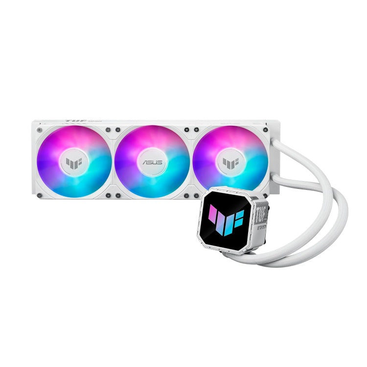 Enfriamiento Liquido ASUS TUF Gaming LC III 360 ARGB AIO 3 ventiladores 120mm 3pulgadas blanco