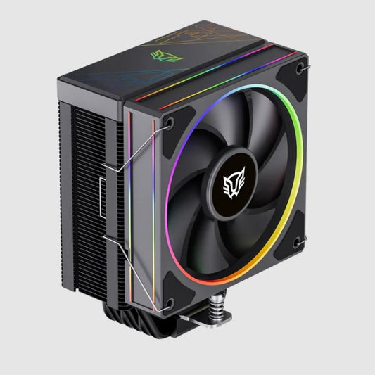 Enfriamiento de Aire Balam Rush Heliux Pro HEX60 Negro 240W ARGB 600-2200 RPM 6 pipas compatible con Intel y AMD