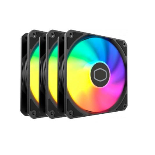Ventilador Gabinete Cooler Master MF120 Lite ARGB 3x120mm 1750 RPM Negro (3ventiladores)
