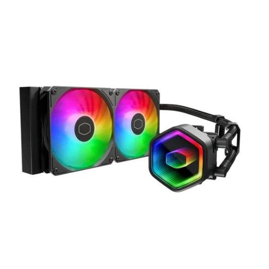 Enfriamiento Liquido Cooler Master MasterLiquid 240 Lite 2x120mm ARGB 650-1750 RPM Negro