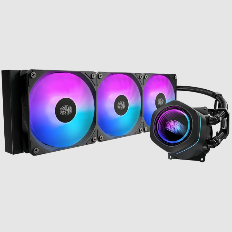 Enfriamiento Liquido Cooler Master MasterLiquid Core Series de Nex Negro 3xFAN ARGB 1750 RPM AMD/INTEL