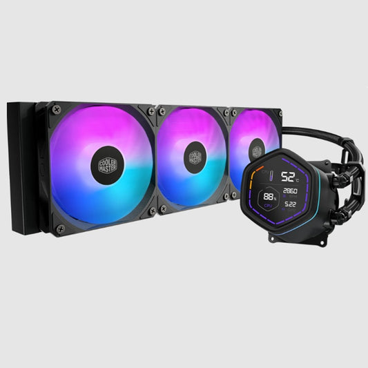 Enfriamiento Liquido Cooler Master MasterLiquid Core Nex Digital Series Negro LED DIGITAL DISPLAY 3xFAN ARGB 1750 RPM AMD/INTEL