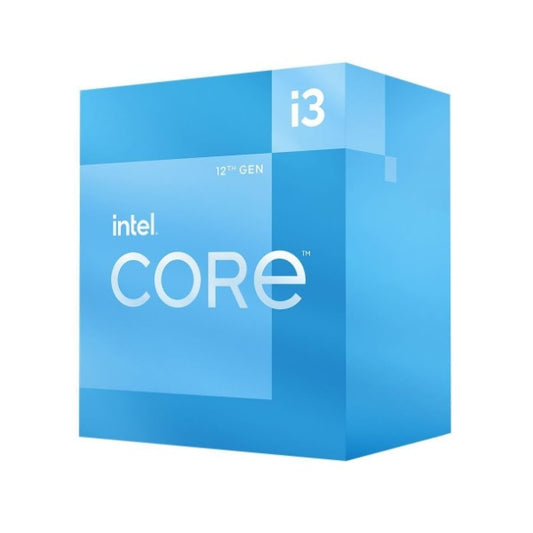 Procesador Intel Core i3-12100 con disipador y graficos LGA 1700 12a Gen 4Core 3.3Ghz 60w