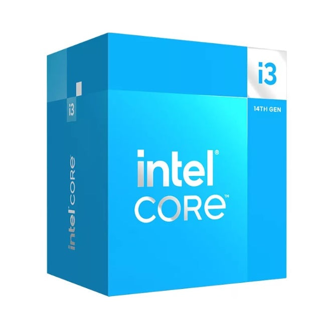 Procesador Intel Core i3-14100F con disipador sin graficos LGA 1700 14a Gen 4Core 3.5Ghz 58w