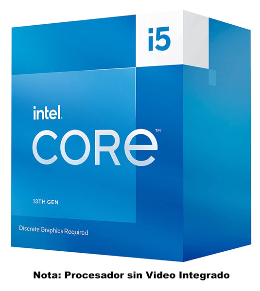 Procesador Intel Core i5-13400F con disipador sin graficos LGA 1700 13a Gen 10Core 2.5GHZ 65W