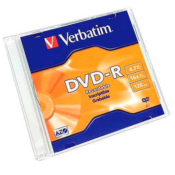 DVD-R Verbatim 4.7GB 16x120min single slim case