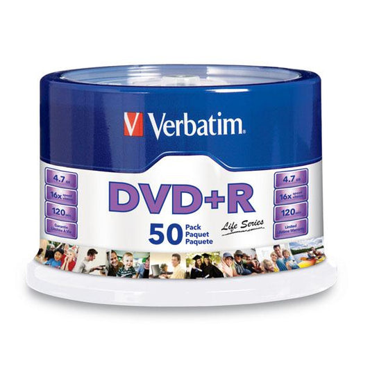 TORRE 50 DVD+R VERBATIM 4.7GB 16X SPINDLE