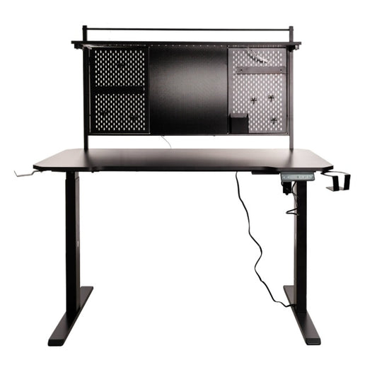 Escritorio gamer Naceb electrico altura ajustable modelo NA-0647 174cm x 62.5cm color Negro