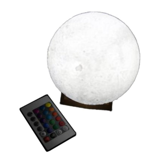 Lámpara LED Highlink en forma de luna base plástica portátil con control remoto más de 12 opciones de colores
