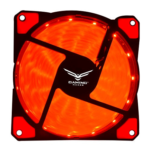 Ventilador Naceb Rojo 15LED NA-0920R 120 x 120 x 25mm