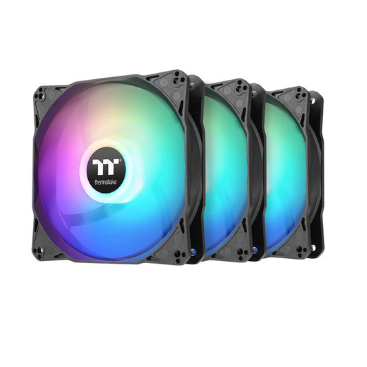 Ventilador para gabinete Thermalttake LE120 negro 3xfan ARGB CL-F204-PL12SW-A
