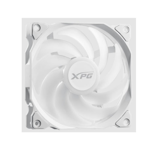 Ventilador XPG 120mm Blanco Vento 120 ARGB PWM Rodamiento de Rifle 120x120x25mm