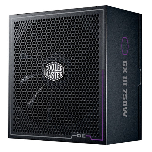 Fuente de Poder Cooler Master GX III Negro 750W 80 Plus Oro Velocidad Ventilador 1900 RPM Full Modular Dimensiones 160x150x86 mm MPX-7503-AFAG-BUS