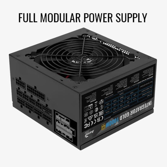 Fuente AeroCool Integrator 1000W 80 Plus Gold Full Modular PCIE 5.0 RGB