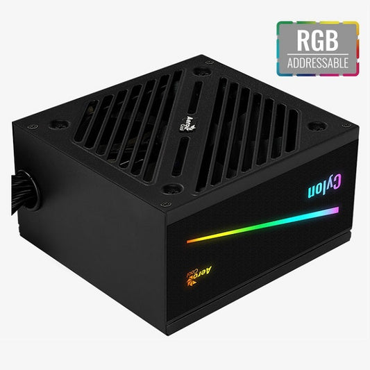 Fuente AeroCool Cyclon 600W 80 Plus Bronze RGB