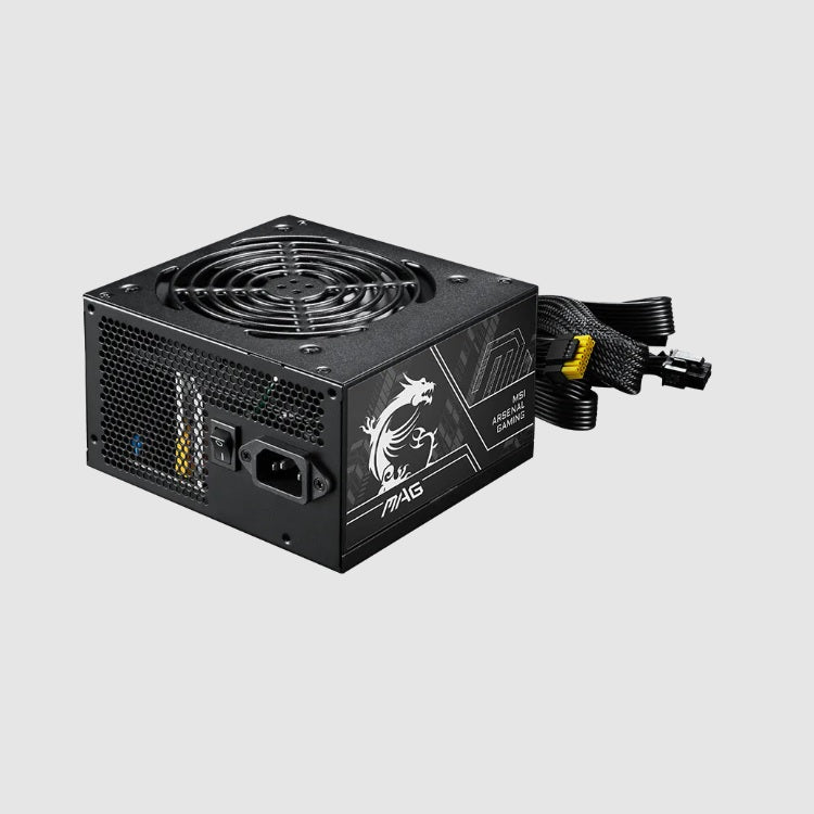 Fuente de Poder MSI 650W Bronze 80 Plus No Modular PCIE5 ATX Dimensiones 140mmx150mmx86mm