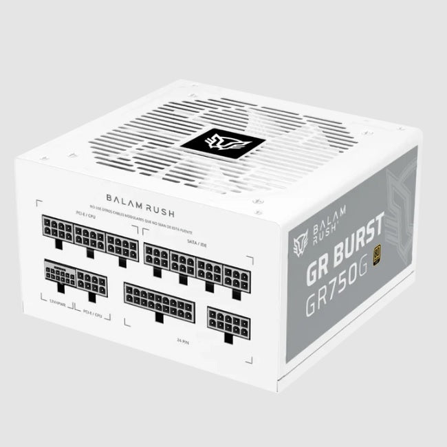 Fuente Balam Rush 750W GR Burst GR750G Blanco Full Modular