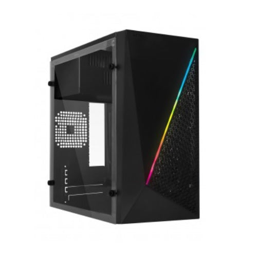 Gabinete Acteck Kioto GC460 Compacto Negro Fuente 500 Watts 2xUSB2.0 1xUSB 3.0 MicroATX/ Mini ITX