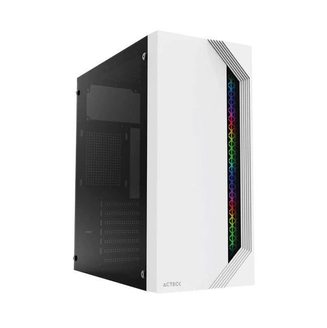 Gabinete Acteck Viken GM434 media torre Blanco 500w ATX