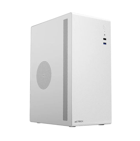 Gabinete Acteck Neuss Plus GI707 Max mini torre Blanco fuente 200W