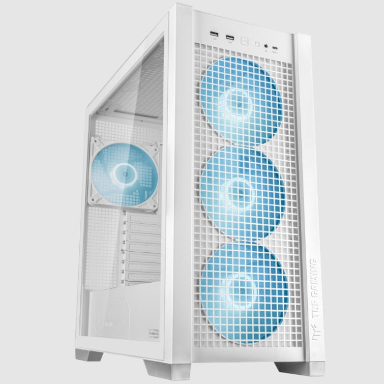Gabinete ASUS TUF Gaming GT302 ARGB Blanco 4xFan 140mm Mid Tower