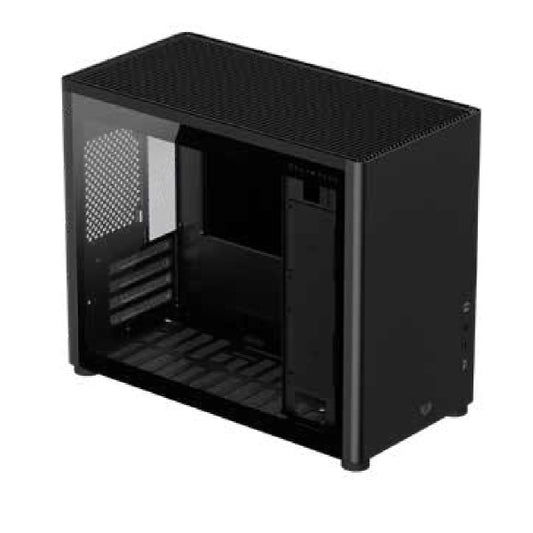 Gabinete Balam Rush Eris Jet GI985 Negro Sin Fuente Micro Torre con Cristal