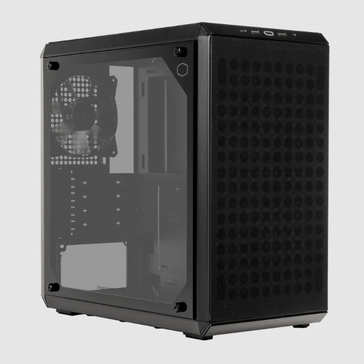 Gabinete Cooler Master QUBE 300 Negro Vidrio templado 2xUSB3.2 A 1xUSB 3.2 C 1xAudioJack 3.5 Mini Tower