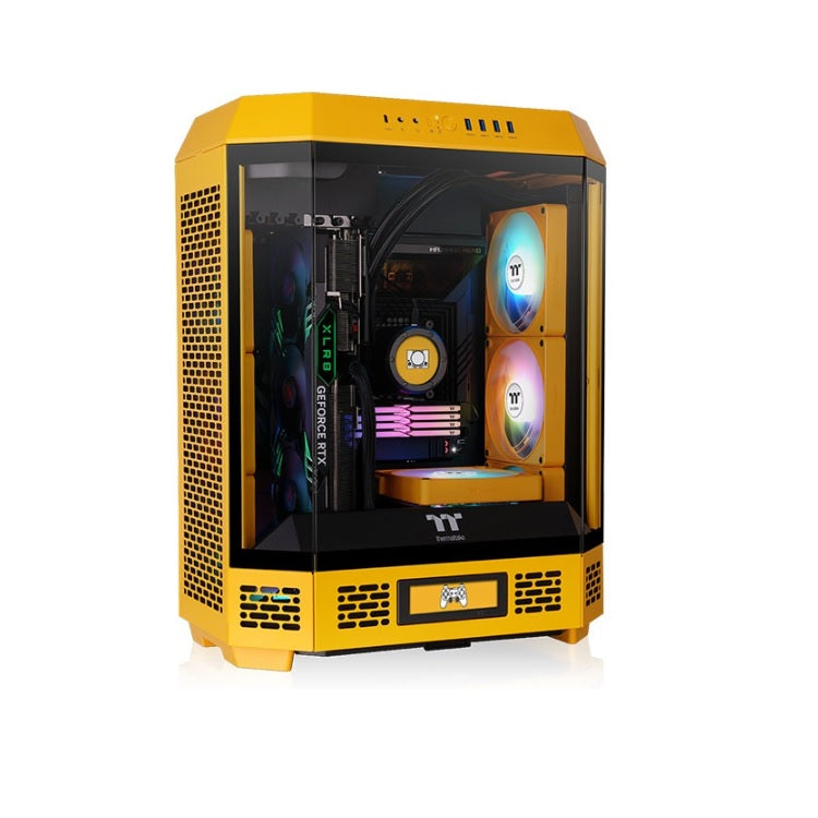 Gabinete Thermaltake The Tower 600 Mid Tower Bumblebee Amarillo ATX CA-1Z1-00M1WN-00