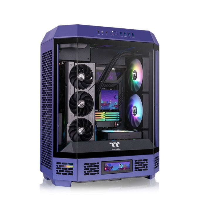 Gabinete Thermaltake The Tower 600 Mid Tower Future Dusk Morado/Negro ATX CA-1Z1-00MNWN-00