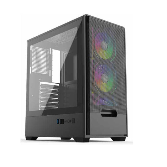 Gabinete Gamer Naceb ATX STELLA NA-0658B color Negro