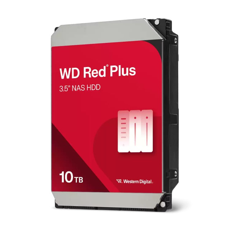 HD Western Digital 10TB NAS Red Plus SATA 3.5P 7200rpm 512MB Interno PC