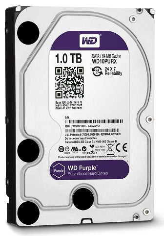 HD 1TB WESTERN DIGITAL MODELO WD10PURZ PURPLE