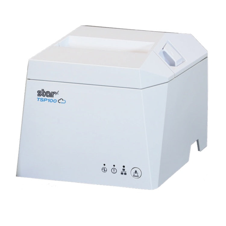 Miniprinter Starmicronics TSP143IVUE Color gris Impresora Ternica cutter Ubs-C Ethernet CloudPRNT auto cutter y fuente integrada ideal para punto de venta
