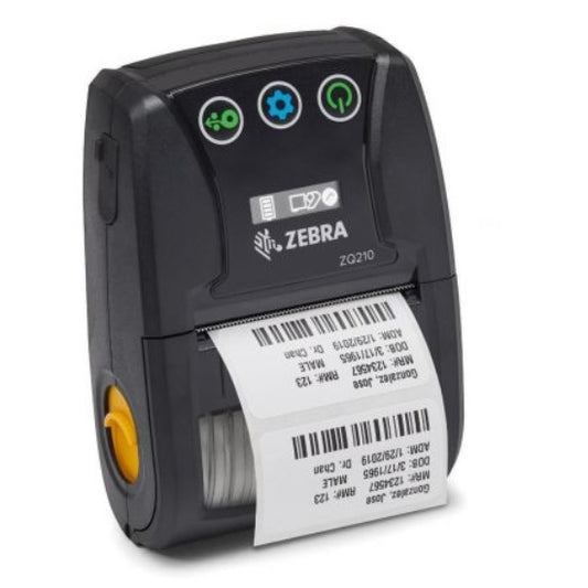 Impresora Zebra Portatil ZQ210 Etiquetas Recibos DT Transferencia Directa 2.25in 203Dpi Bluetooth Negra ZQ21-A0E01KL-00