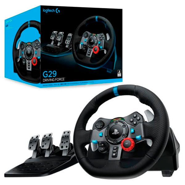 Volante Logitech G29 Driving Force Negro Gaming Compatible con Playstation 3 / 4 / 5 y Windows