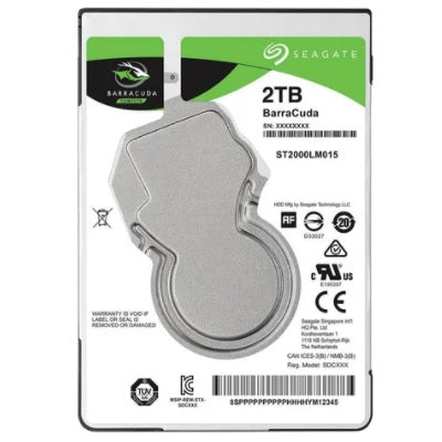 HD 2TB SEAGATE 2.5 5400 RPM S-ATA 2.5P P/LAPTOP ST2000LM015