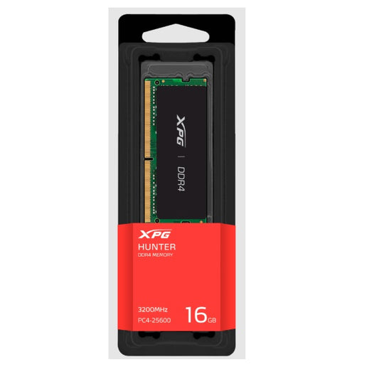 Sodimm ADATA XPG 16GB DDR4 3200Mhz Hunter disipador negro aluminio AX4S320016G22-SBHN