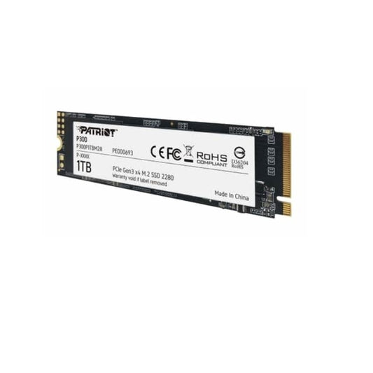 SSD M.2 2280 NVME/PCIE 1TB Patriot NV1 3X4 423MB/s Escritura 2100MB/s Lectura P300P1TBM28