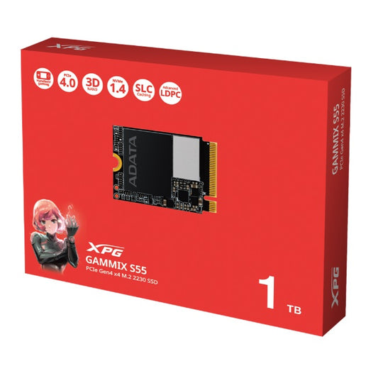 SSD M.2 2230 ADATA XPG NVMe/PCIe 1TB Gammix S55 SGAMMIXS55-1T-C