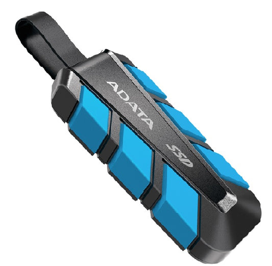 SSD externo ADATA 2TB SC740 USB C 3.2 de uso rudo azul con negro