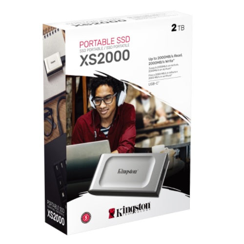 SSD Externo Kingston 2TB XS2000/2000G Portable USB 3.2 Tipo-C 2000Mb/seg