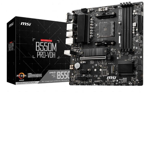 Tarjeta madre MSI B550M Pro-VDH socket AM4 4xDDR4 HDMI DP VGA Micro ATX
