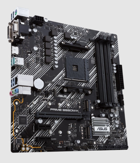 Tarjeta Madre ASUS PRIME B550M-K Ryzen 3ra Gen socket AM4 doble M.2 HDMI VGA DVI